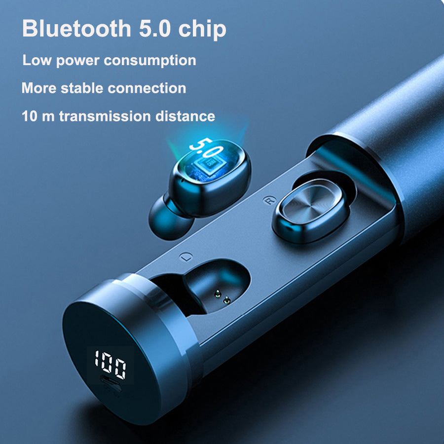 5.0 Wireless 8D HIFI Sport MIC Earbuds - The Tech Heaven