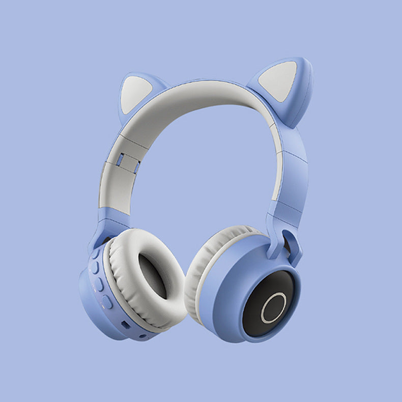 LED Light Cat Ear Headphones Wireless Bluetooth 5.0 Headset - The Tech Heaven