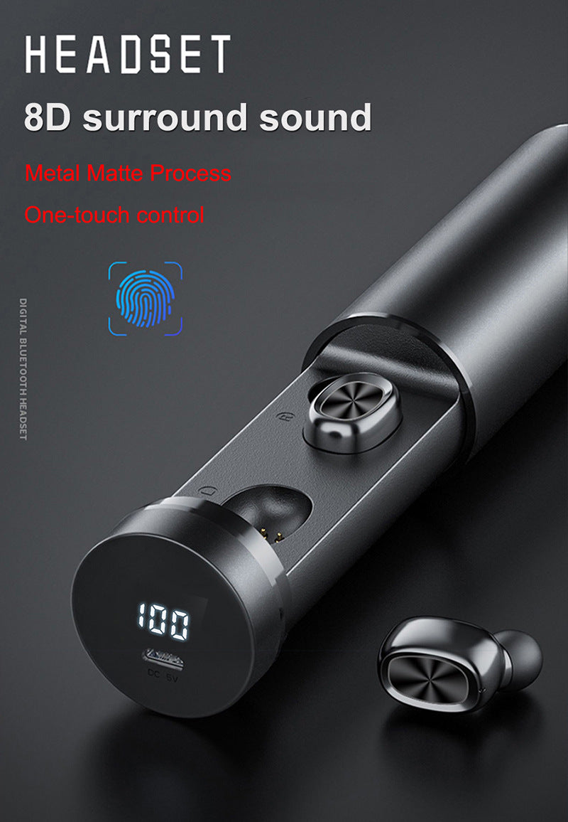 5.0 Wireless 8D HIFI Sport MIC Earbuds - The Tech Heaven