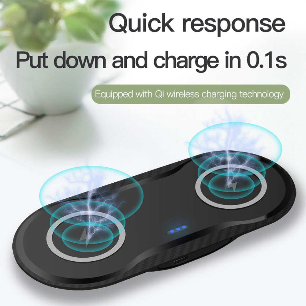 Wireless Charger Dual Mobile Phone Charger - The Tech Heaven