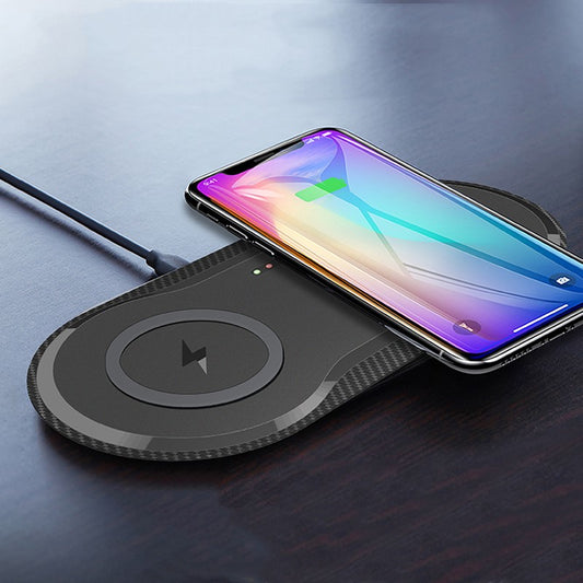 Wireless Charger Dual Mobile Phone Charger - The Tech Heaven
