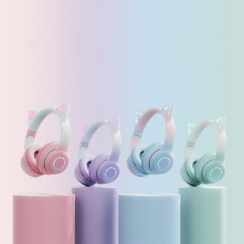 New Cat Ear Luminous Electric Competition Wireless Headphone - The Tech Heaven