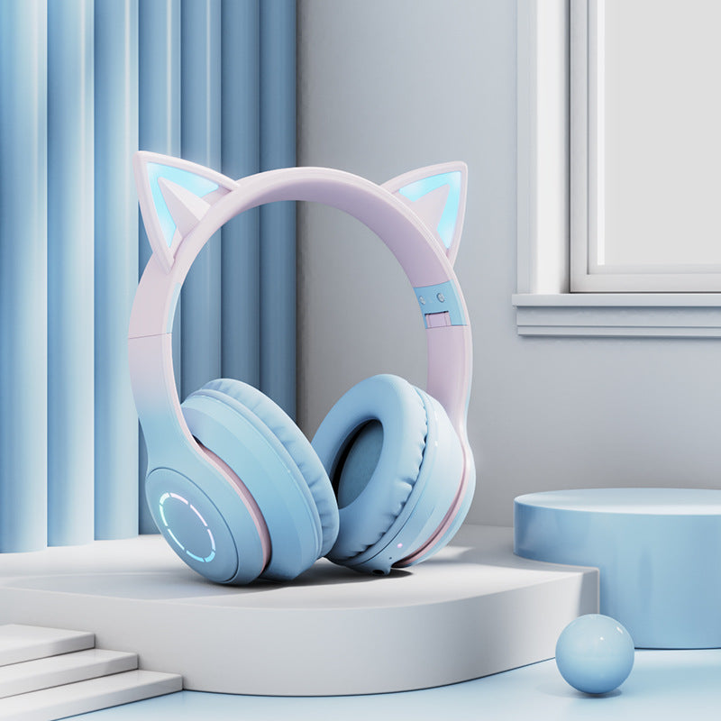 New Cat Ear Luminous Electric Competition Wireless Headphone - The Tech Heaven