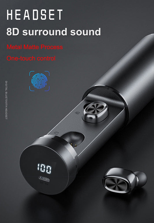 5.0 Wireless 8D HIFI Sport MIC Earbuds - The Tech Heaven