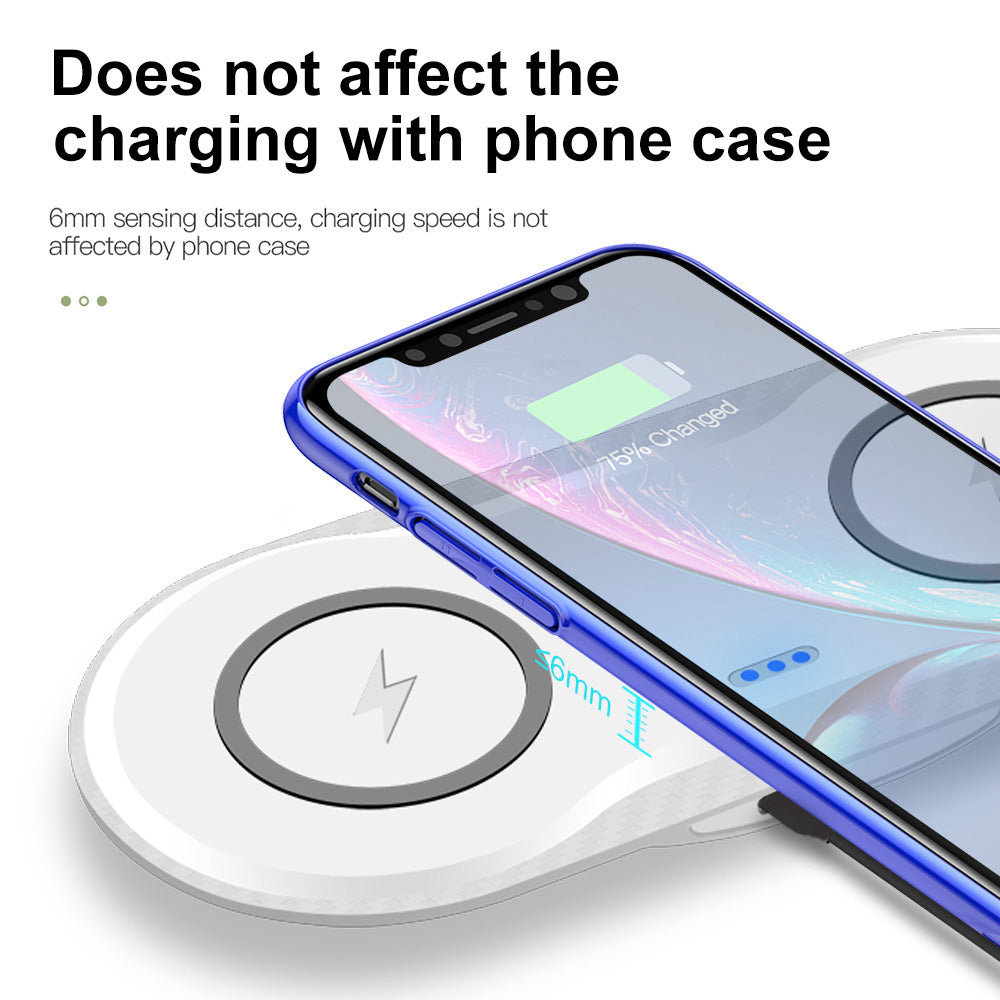 Wireless Charger Dual Mobile Phone Charger - The Tech Heaven