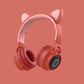 LED Light Cat Ear Headphones Wireless Bluetooth 5.0 Headset - The Tech Heaven