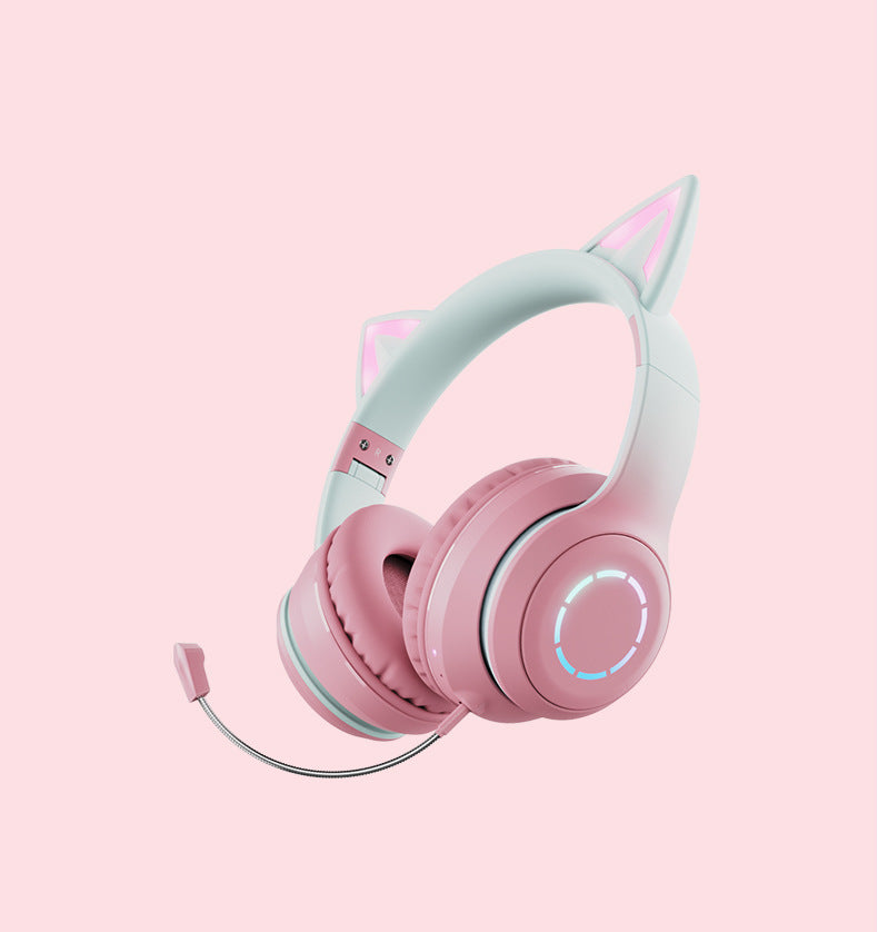 New Cat Ear Luminous Electric Competition Wireless Headphone - The Tech Heaven