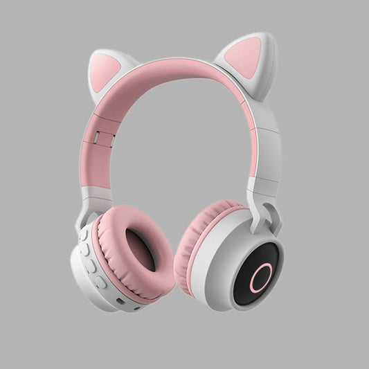 LED Light Cat Ear Headphones Wireless Bluetooth 5.0 Headset - The Tech Heaven