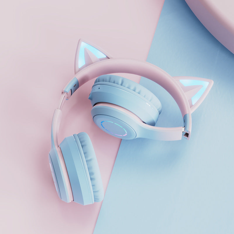 New Cat Ear Luminous Electric Competition Wireless Headphone - The Tech Heaven